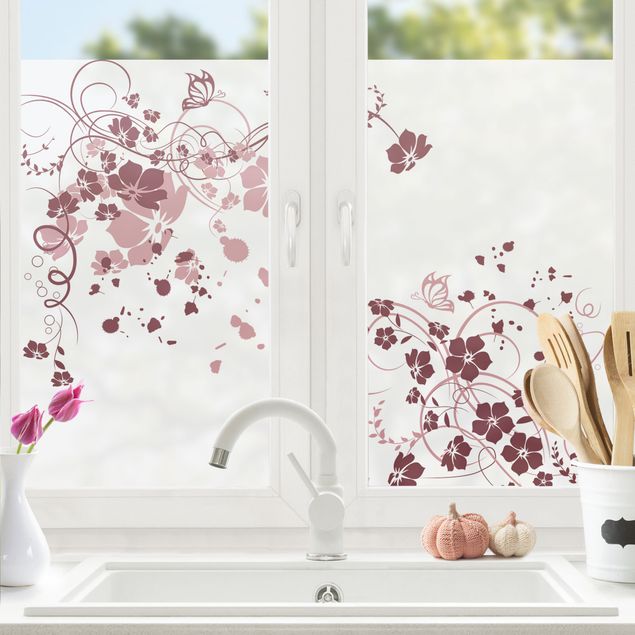 Adesivi per finestre con disegni Apricot Blossom