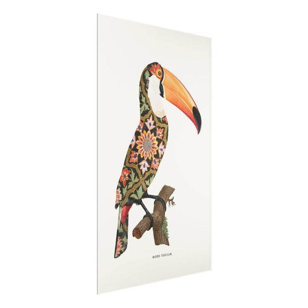 Quadri moderni colorati Uccelli Boho - Tucano