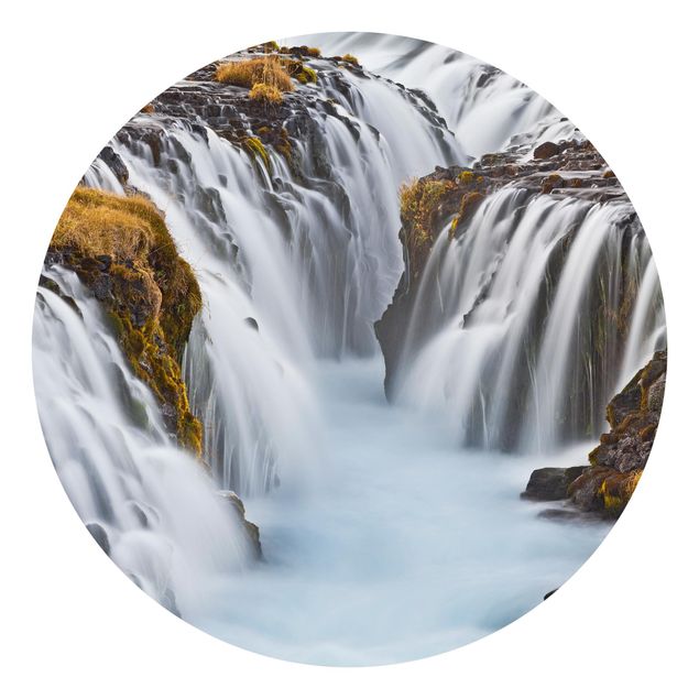 Carte da parati con cascata Cascata Brúarfoss in Islanda