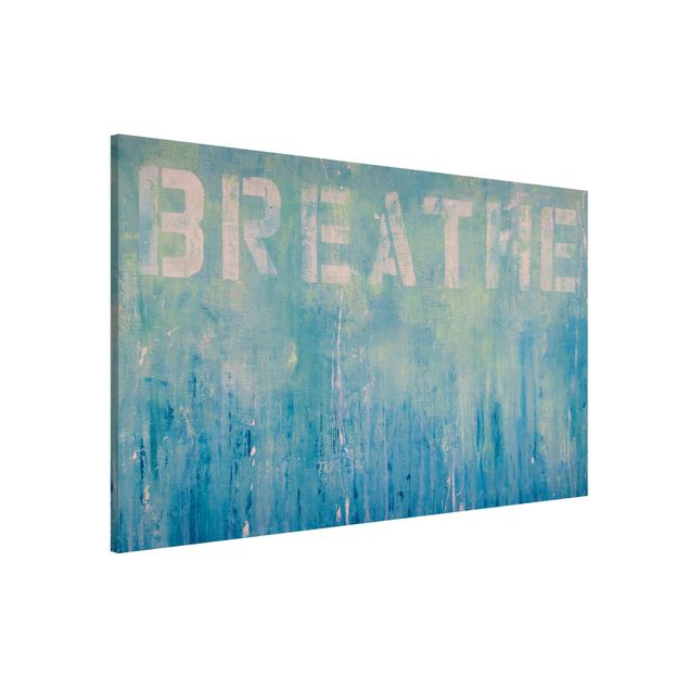 Lavagne magnetiche con frasi Breathe Street Art