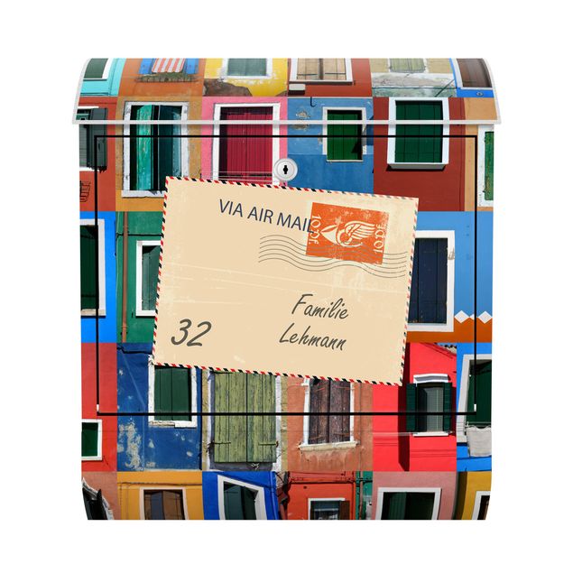 Cassette della posta multicolore Finestre del mondo