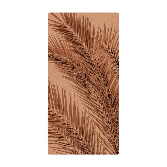 Tappeti grandi Fronde di palma color bronzo