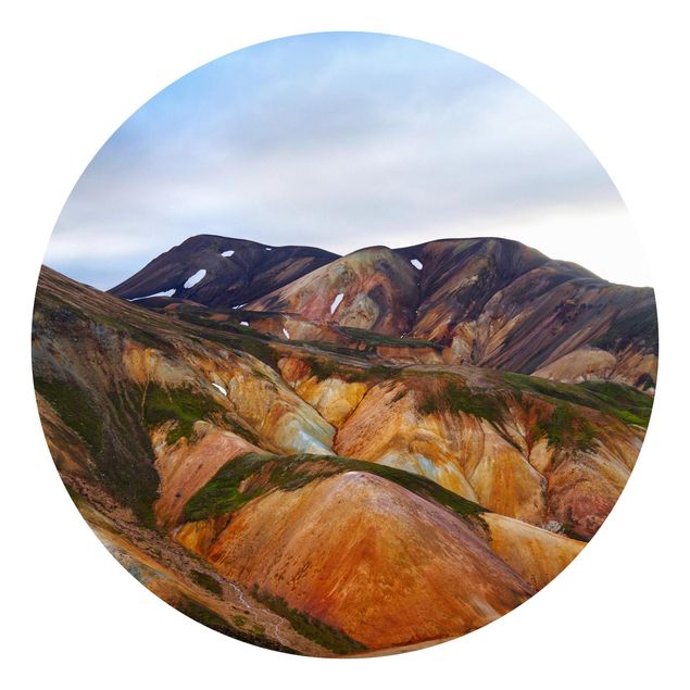 carta da parete Montagne colorate in Islanda