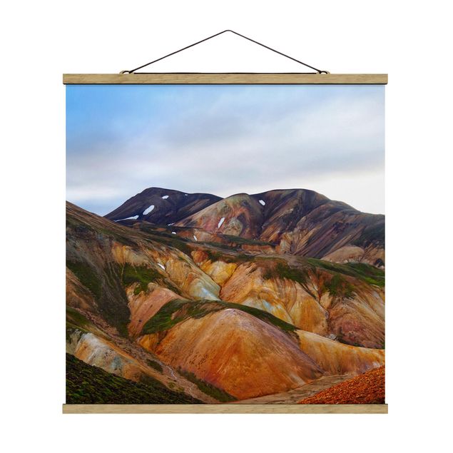Quadro natura Montagne colorate in Islanda