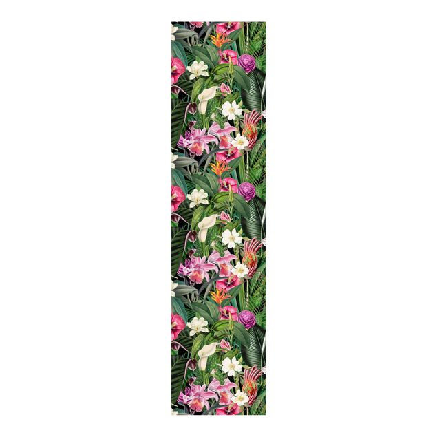 Tende a pannello con disegni Collage di fiori tropicali colorati