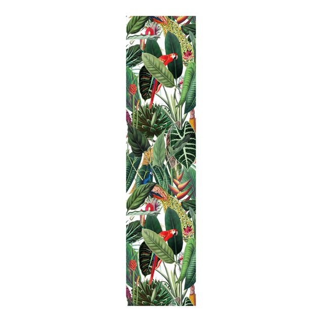 Tende a pannello con disegni Motivo di foresta tropicale colorata