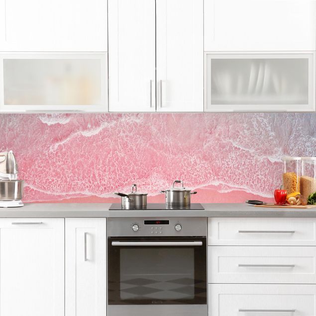 Rivestimenti cucina Oceano in rosa