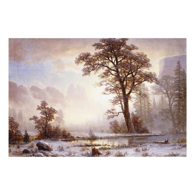 Paraschizzi con riproduzioni Albert Bierstadt - Valle dello Yosemite, caduta di neve