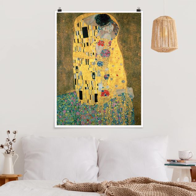 Stampe quadri famosi Gustav Klimt - Il bacio