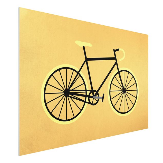 Quadri moderni   Bicicletta in giallo