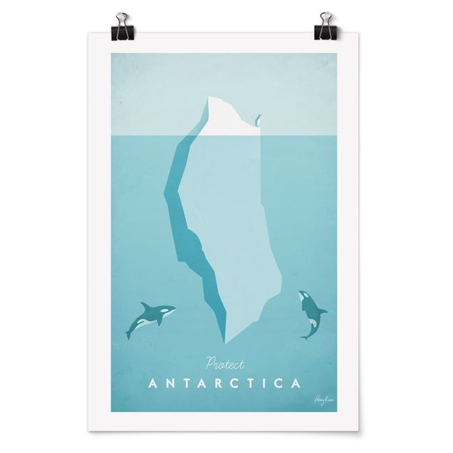 Quadri spiaggia Poster di viaggio - Antartide