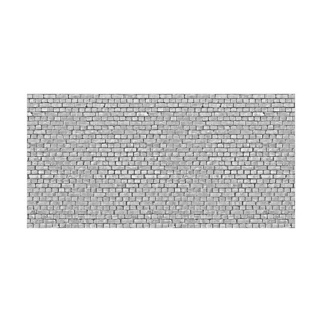 tappeto bianco salotto Carta da parati effetto mattoni e piastrelle in bianco e nero
