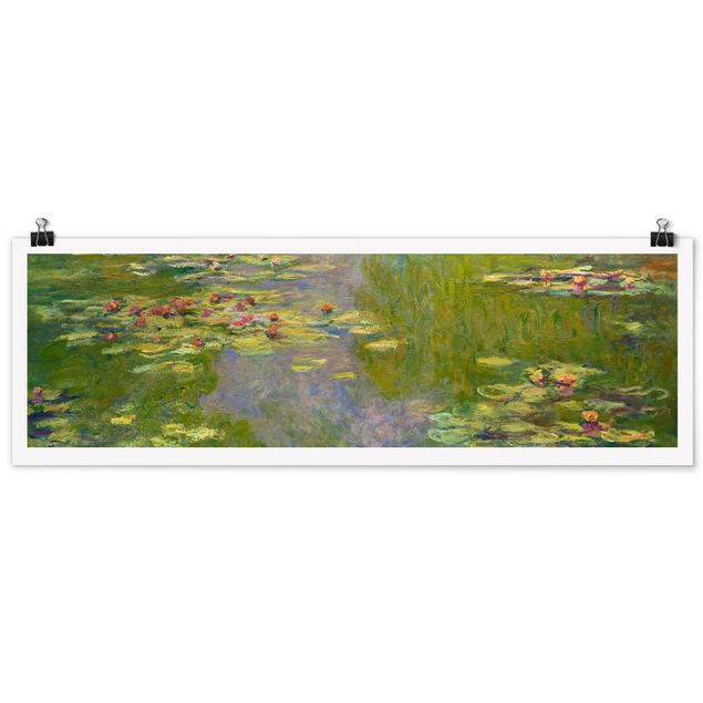 Quadri moderni per arredamento Claude Monet - Ninfee verdi