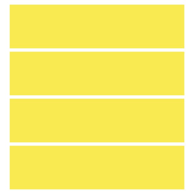 Carta adesiva per mobili IKEA - Malm Cassettiera 4xCassetti - Colour Lemon Yellow