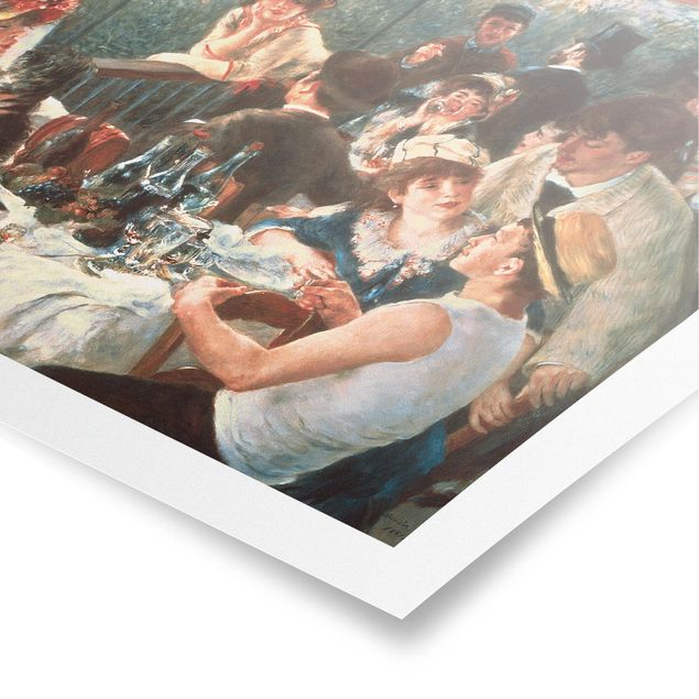 Poster retro style Auguste Renoir - Il pranzo della festa in barca