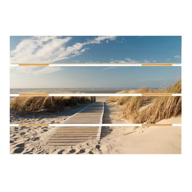 Quadri in legno Spiaggia del Mar Baltico