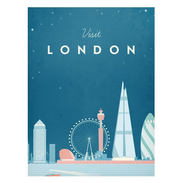 Lavagne magnetiche con architettura e skylines Poster di viaggio - Londra
