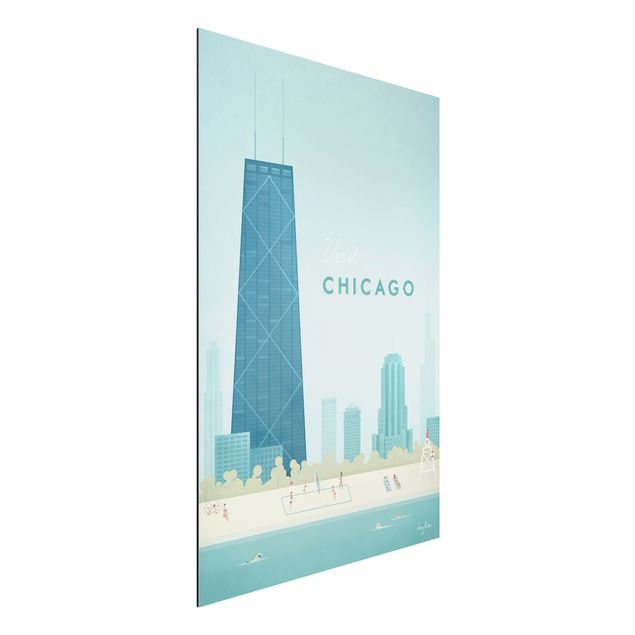 Quadri stile vintage Poster di viaggio - Chicago