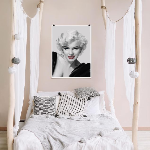 Poster vintage Marilyn sul divano