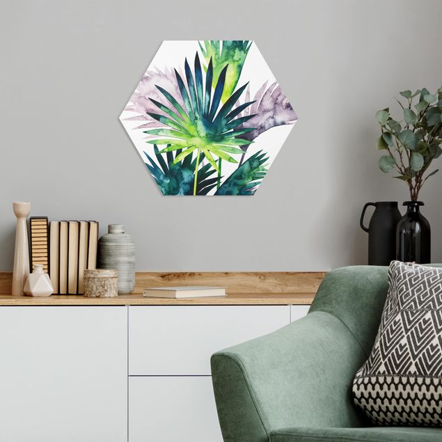 Quadri floreali moderni Fogliame esotico - Palma a ventaglio