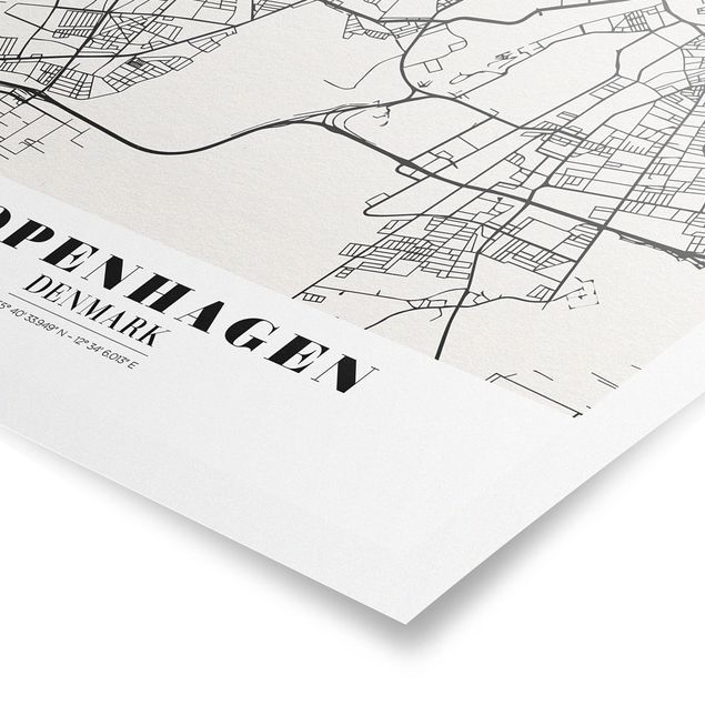 Quadri Mappa di Copenaghen - Classica