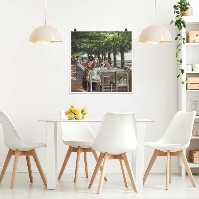 Stampe quadri famosi Max Liebermann - La terrazza del ristorante Jacob