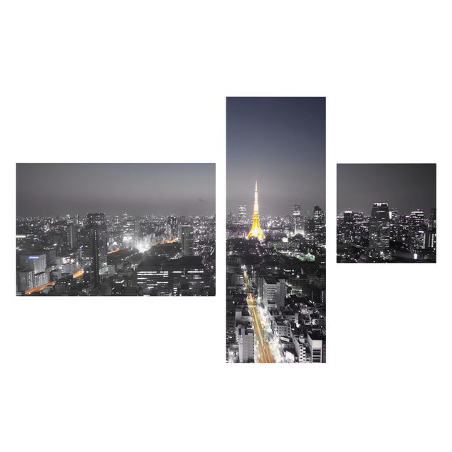 Stampa su tela 3 parti - Tokyo - Collage 2