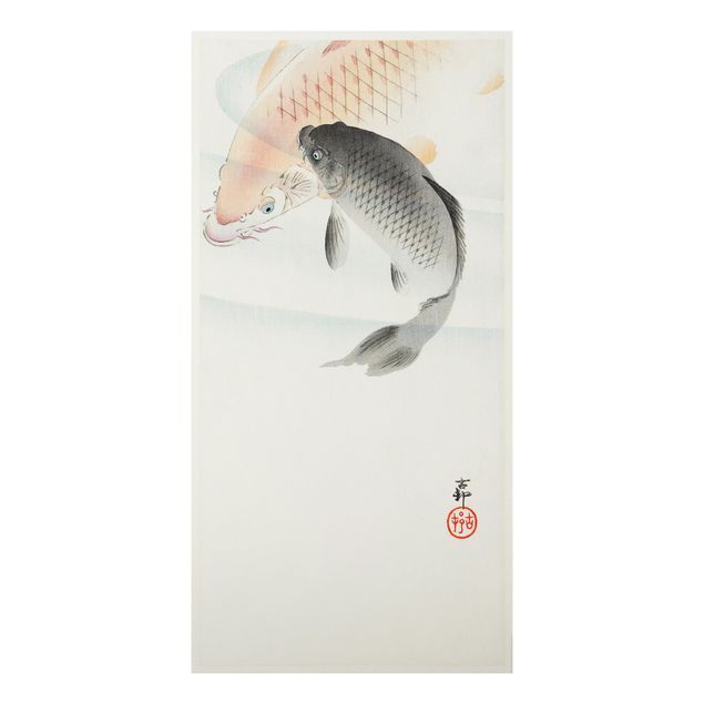Quadro vintage Illustrazione vintage di pesci asiatici I