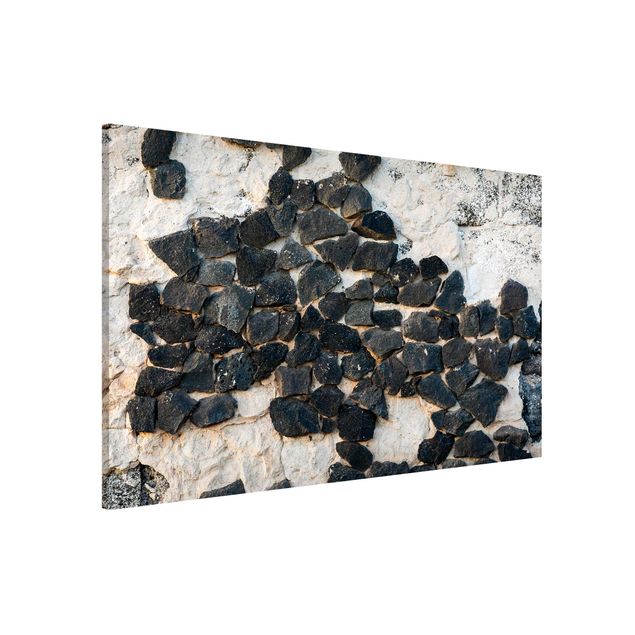 Lavagne magnetiche effetto pietra Muro con pietre nere