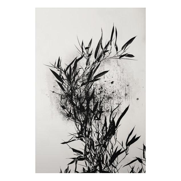 Quadro pesci Mondo vegetale grafico - Bambù nero