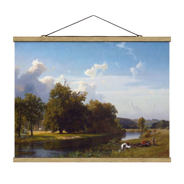 Correnti artistiche Albert Bierstadt - Paesaggio fluviale, Westfalia