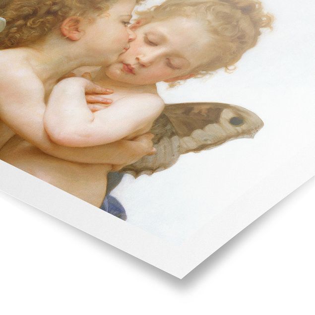 Poster quadri famosi William Adolphe Bouguereau - Il primo bacio