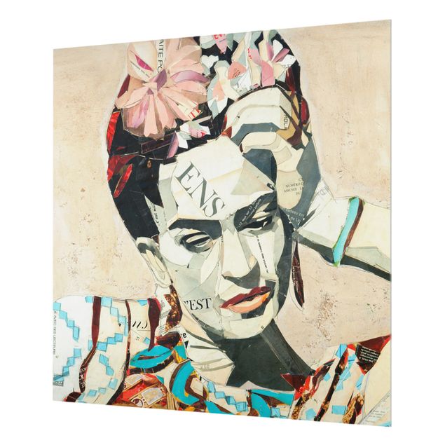Paraspruzzi cucina Frida Kahlo - Collage n.1