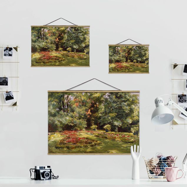 Quadri moderni per arredamento Max Liebermann - Terrazza fiorita di Wannseegarten