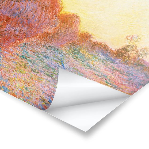 Quadro natura Claude Monet - Un pagliaio alla luce del sole