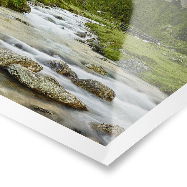 Poster paesaggi naturali Parco nazionale degli Alti Tauri di Debanttal