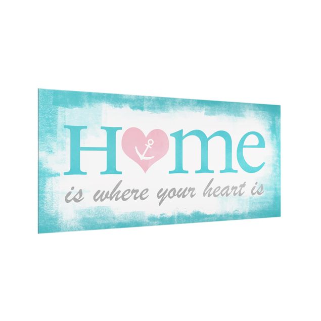 Paraschizzi in vetro - Home Is Where Your Heart Is