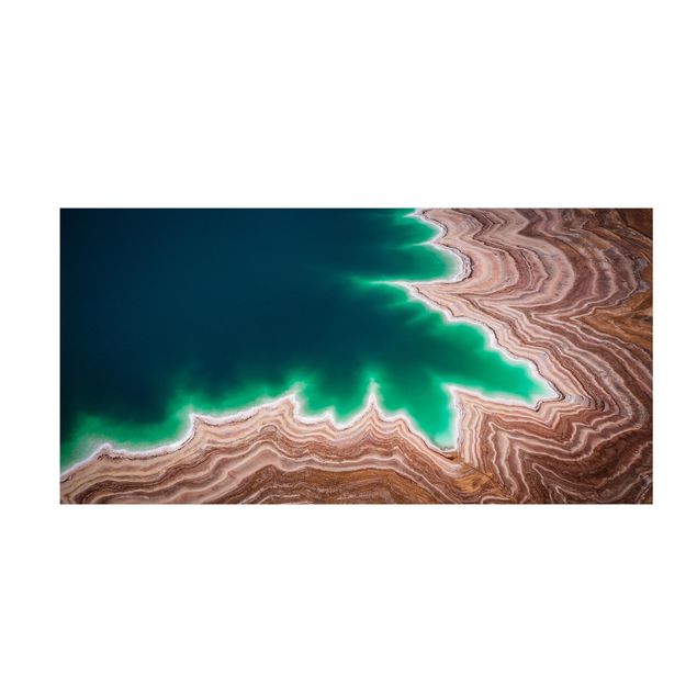 Tappeti con motivi naturali Paesaggio stratificato sul Mar Morto