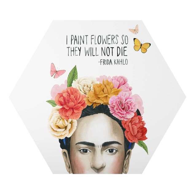 Esagono in Alluminio Dibond - Pensieri di Frida - Muse