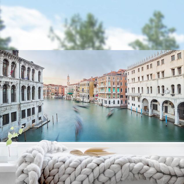Adesivi per finestre con architettura e skylines Scorcio sul Canale Grande dal ponte di Rialto a Venezia