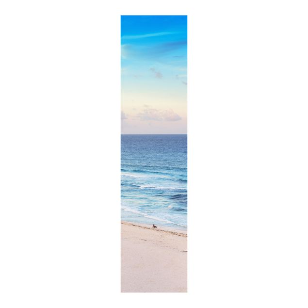 Tende a pannello scorrevoli con paesaggio Tramonto sull'oceano di Cancun