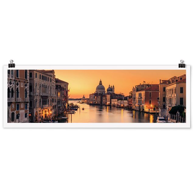 Poster skyline Venezia d'oro