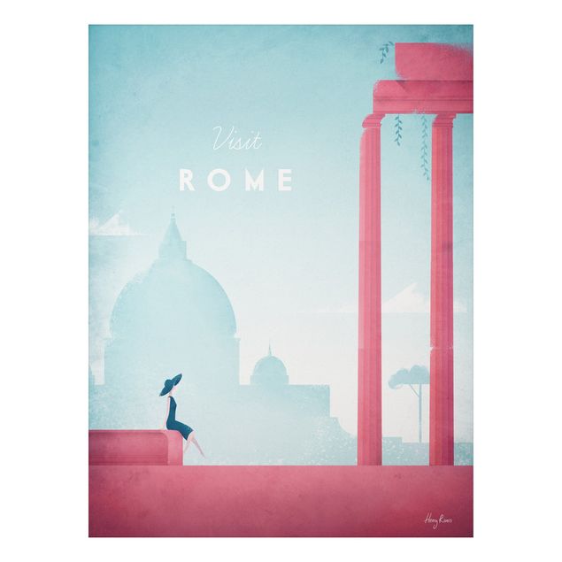 Quadri stile vintage Poster di viaggio - Roma