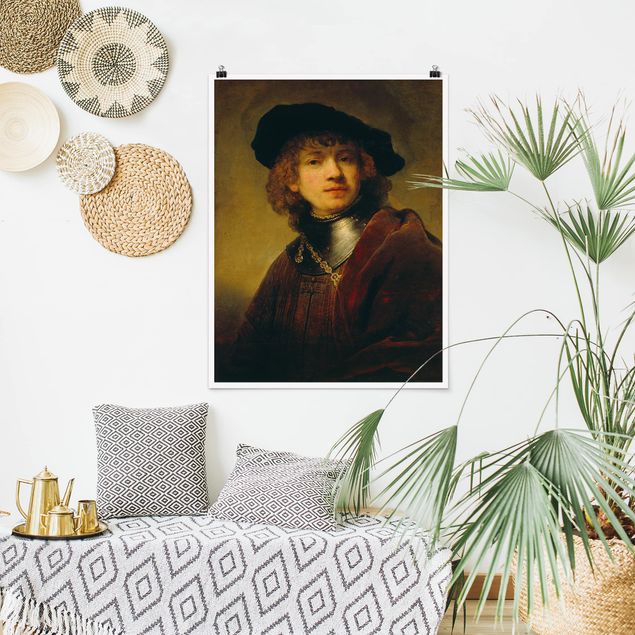 Quadro barocco Rembrandt van Rijn - Autoritratto