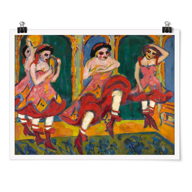 Riproduzioni quadri famosi Ernst Ludwig Kirchner - Ballerini di Czardas
