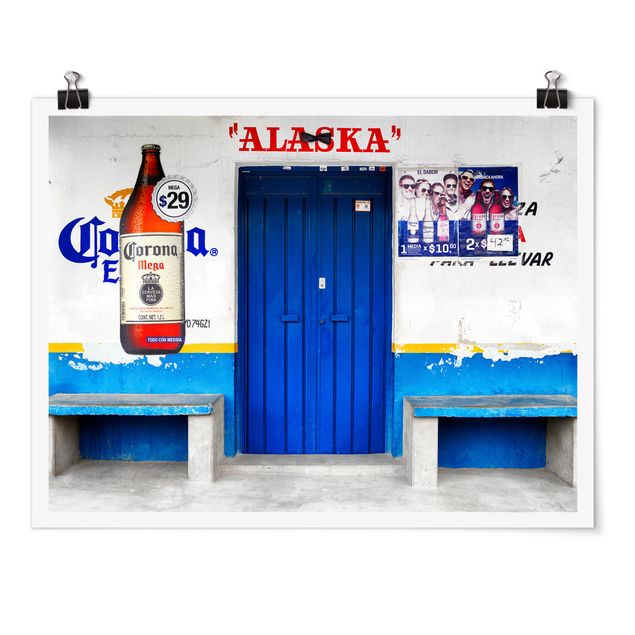 Quadro moderno blu Bar Blu Alaska