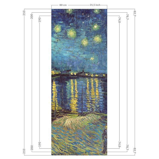 Quadri Van Gogh Vincent Van Gogh - Notte stellata sul Rodano