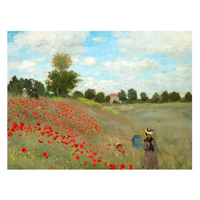 Quadro con papaveri Claude Monet - Campo di papaveri vicino ad Argenteuil