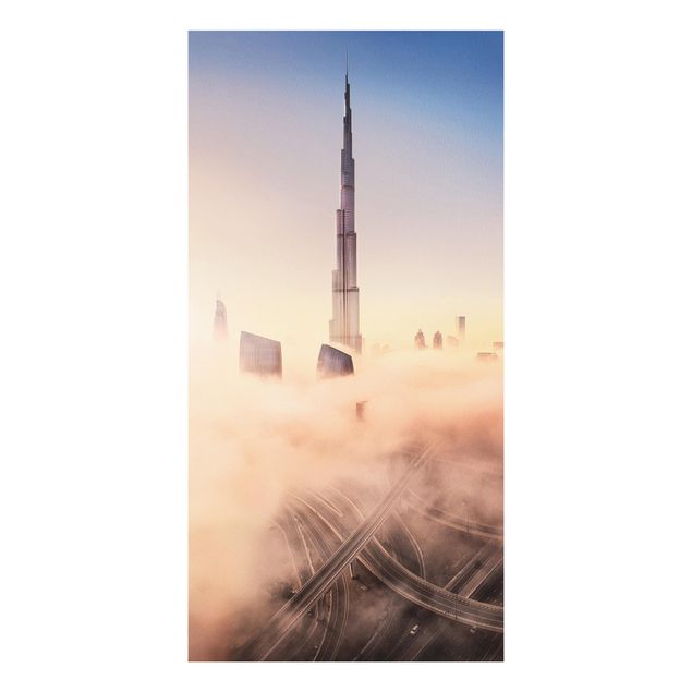 Quadri moderni per arredamento Skyline di celeste di Dubai