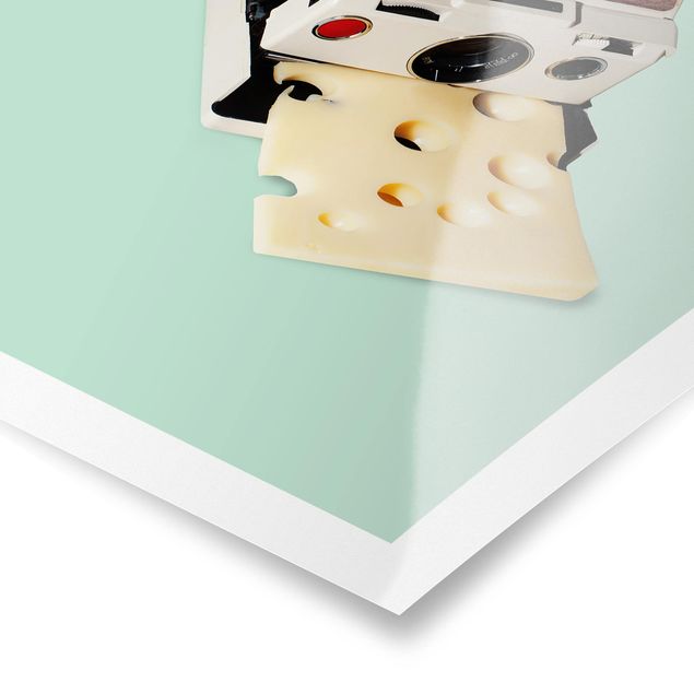 Stampe Macchina fotografica con formaggio